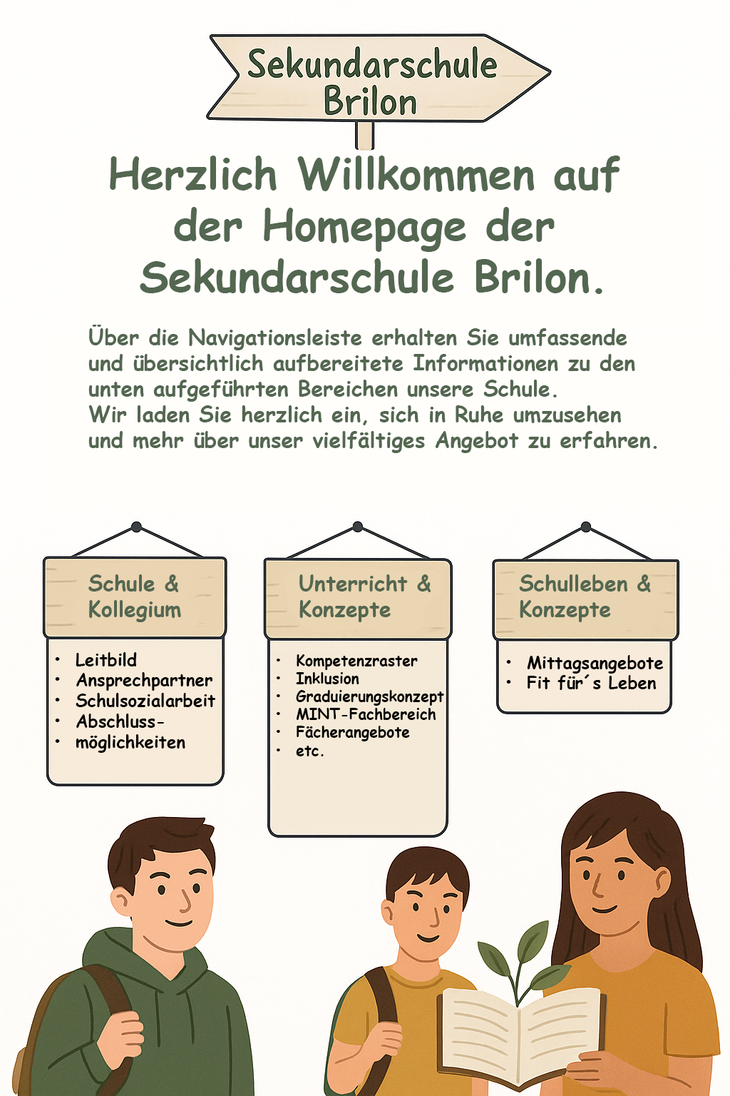 Herzlich Willkommen auf der Homepage der Sekundarschule Brilon.